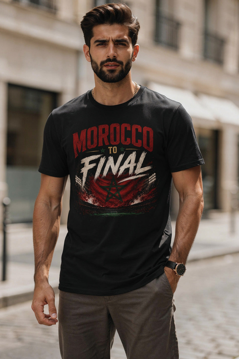 Morocco to Final T-Shirt — Soccer World Cup Fan Tee