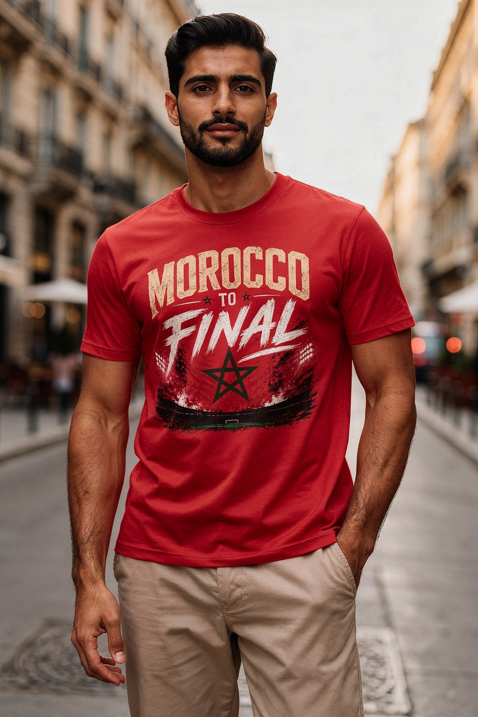 Morocco to Final T-Shirt — Soccer World Cup Fan Tee